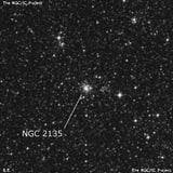 NGC 2135 - рассеянное скопление звёзд. Описание NGC 2135:, Шаровое скопление в созвездии Золотая Рыба