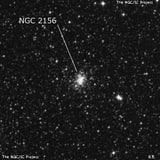 NGC 2156 - рассеянное скопление звёзд. Описание NGC 2156:, Шаровое скопление в созвездии Золотая Рыба