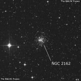 NGC 2162 - рассеянное скопление звёзд. Описание NGC 2162:, Шаровое скопление в созвездии Золотая Рыба