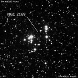 NGC 2169 - рассеянное скопление звёзд. Описание NGC 2169:, Рассеянное скопление в созвездии Орион