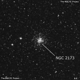 NGC 2173 - рассеянное скопление звёзд. Описание NGC 2173:, Шаровое скопление в созвездии Столовая Гора