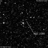NGC 2180 - рассеянное скопление звёзд. Описание NGC 2180:, Рассеянное скопление в созвездии Орион