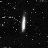 NGC 2188 - спиральная галактика с баром. Описание NGC 2188:, Галактика в созвездии Голубь