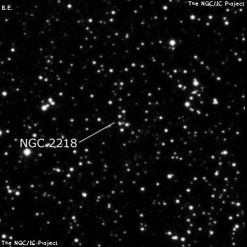NGC 2218 - по указанным Генри Дрейером координатам, объект повторно не найден; . Описание NGC 2218:, Объект глубокого космоса в созвездии Близнецы
