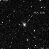 NGC 2241 - рассеянное скопление звёзд. Описание NGC 2241:, Рассеянное скопление в созвездии Золотая Рыба
