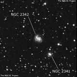 NGC 2342 - спиральная галактика. Описание NGC 2342:, Галактика в созвездии Близнецы