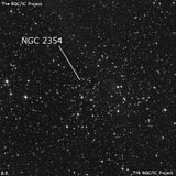 NGC 2354 - рассеянное скопление звёзд. Описание NGC 2354:, Рассеянное скопление в созвездии Большой Пес