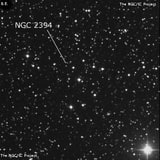 NGC 2394 - группа звёзд. Описание NGC 2394:, Рассеянное скопление в созвездии Малый Пес