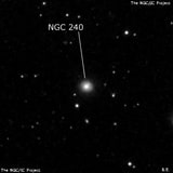 NGC 240 - линзовидная галактика. Описание NGC 240:, Галактика в созвездии Рыбы