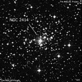 NGC 2414 - рассеянное скопление звёзд. Описание NGC 2414:, Рассеянное скопление в созвездии Корма