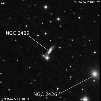 NGC 2429 - галактика. Описание NGC 2429:, Галактика в созвездии Рысь