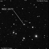 NGC 2473 - спиральная галактика. Описание NGC 2473:, Галактика в созвездии Рысь