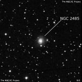 NGC 2485 - спиральная галактика. Описание NGC 2485:, Галактика в созвездии Малый Пес