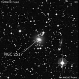 NGC 2517 - спиральная галактика с баром. Описание NGC 2517:, Галактика в созвездии Корма