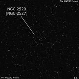 NGC 2520 - рассеянное скопление звёзд. Описание NGC 2520:, Объект глубокого космоса в созвездии Корма
