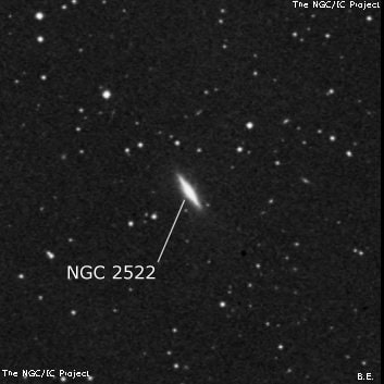NGC 2522 - линзовидная галактика. Описание NGC 2522:, Галактика в созвездии Рак