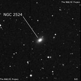 NGC 2524 - линзовидная галактика. Описание NGC 2524:, Галактика в созвездии Рысь