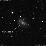 NGC 2552 - спиральная галактика с баром. Описание NGC 2552:, Галактика в созвездии Рысь