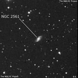 NGC 2561 - спиральная галактика с баром. Описание NGC 2561:, Галактика в созвездии Гидра