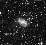 NGC 2566 - спиральная галактика с баром. Описание NGC 2566:, Галактика в созвездии Корма