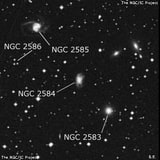NGC 2584 - галактика. Описание NGC 2584:, Галактика в созвездии Гидра