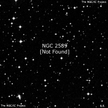 NGC 2589 - по указанным Генри Дрейером координатам, объект повторно не найден; . Описание NGC 2589:, Объект глубокого космоса в созвездии Гидра
