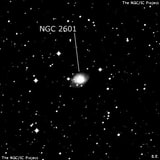 NGC 2601 - спиральная галактика с баром. Описание NGC 2601:, Галактика в созвездии Летучая Рыба
