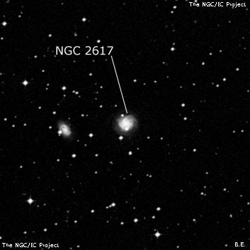 NGC 2617 - линзовидная галактика. Описание NGC 2617:, Галактика в созвездии Гидра