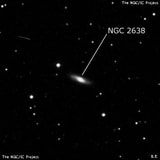 NGC 2638 - линзовидная галактика. Описание NGC 2638:, Галактика в созвездии Рысь