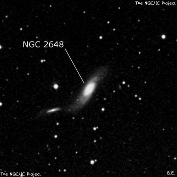 NGC 2648 - спиральная галактика. Описание NGC 2648:, Галактика в созвездии Рак
