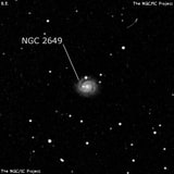 NGC 2649 - спиральная галактика с баром. Описание NGC 2649:, Галактика в созвездии Рысь