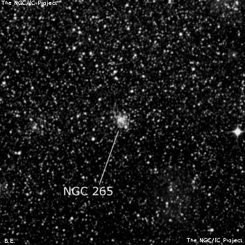 NGC 265 - рассеянное скопление звёзд. Описание NGC 265:, Рассеянное скопление в созвездии Тукан