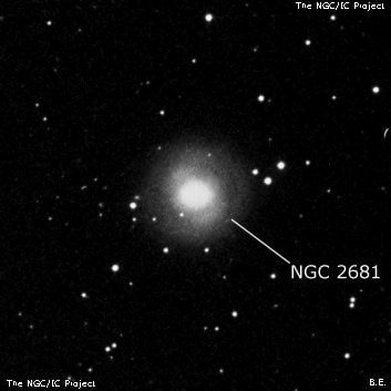 NGC 2681 - спиральная галактика с баром. Описание NGC 2681:, Галактика в созвездии Большая Медведица