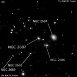 NGC 2687 - спиральная галактика. Описание NGC 2687:, Галактика в созвездии Большая Медведица
