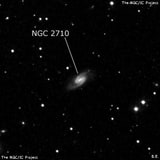 NGC 2710 - спиральная галактика с баром. Описание NGC 2710:, Галактика в созвездии Большая Медведица