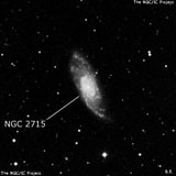 NGC 2715 - спиральная галактика с баром. Описание NGC 2715:, Галактика в созвездии Жираф