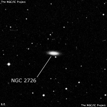 NGC 2726 - спиральная галактика. Описание NGC 2726:, Галактика в созвездии Большая Медведица