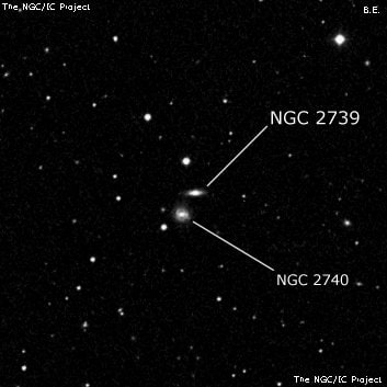 NGC 2739 - галактика. Описание NGC 2739:, Галактика в созвездии Большая Медведица
