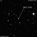 NGC 2745 - линзовидная галактика. Описание NGC 2745:, Галактика в созвездии Рак