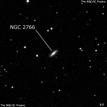NGC 2766 - галактика. Описание NGC 2766:, Галактика в созвездии Рак