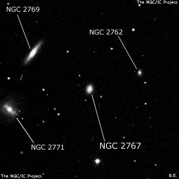 NGC 2767 - спиральная галактика. Описание NGC 2767:, Галактика в созвездии Большая Медведица