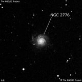 NGC 2776 - спиральная галактика с баром. Описание NGC 2776:, Галактика в созвездии Рысь
