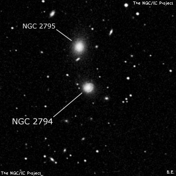 NGC 2794 - спиральная галактика с баром. Описание NGC 2794:, Галактика в созвездии Рак