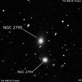 NGC 2795 - эллиптическая галактика. Описание NGC 2795:, Галактика в созвездии Рак