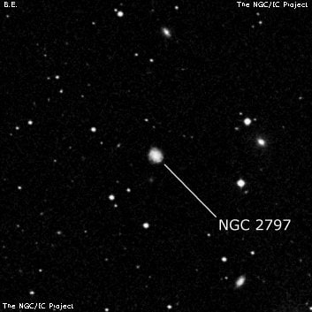NGC 2797 - галактика. Описание NGC 2797:, Галактика в созвездии Рак