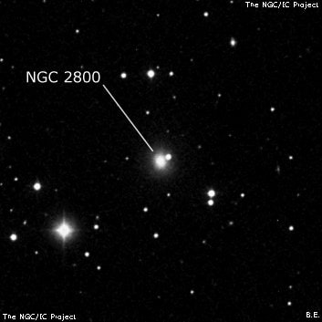 NGC 2800 - эллиптическая галактика. Описание NGC 2800:, Галактика в созвездии Большая Медведица