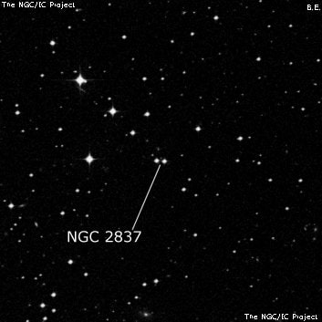 NGC 2837 - две звезды. Описание NGC 2837:, Двойная звезда в созвездии Гидра