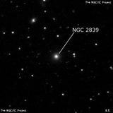 NGC 2839 - галактика. Описание NGC 2839:, Галактика в созвездии Рысь