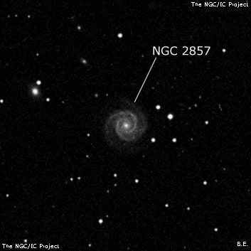 NGC 2857 - спиральная галактика. Описание NGC 2857:, Галактика в созвездии Большая Медведица