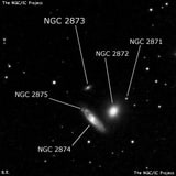 NGC 2873 - спиральная галактика. Описание NGC 2873:, Галактика в созвездии Лев